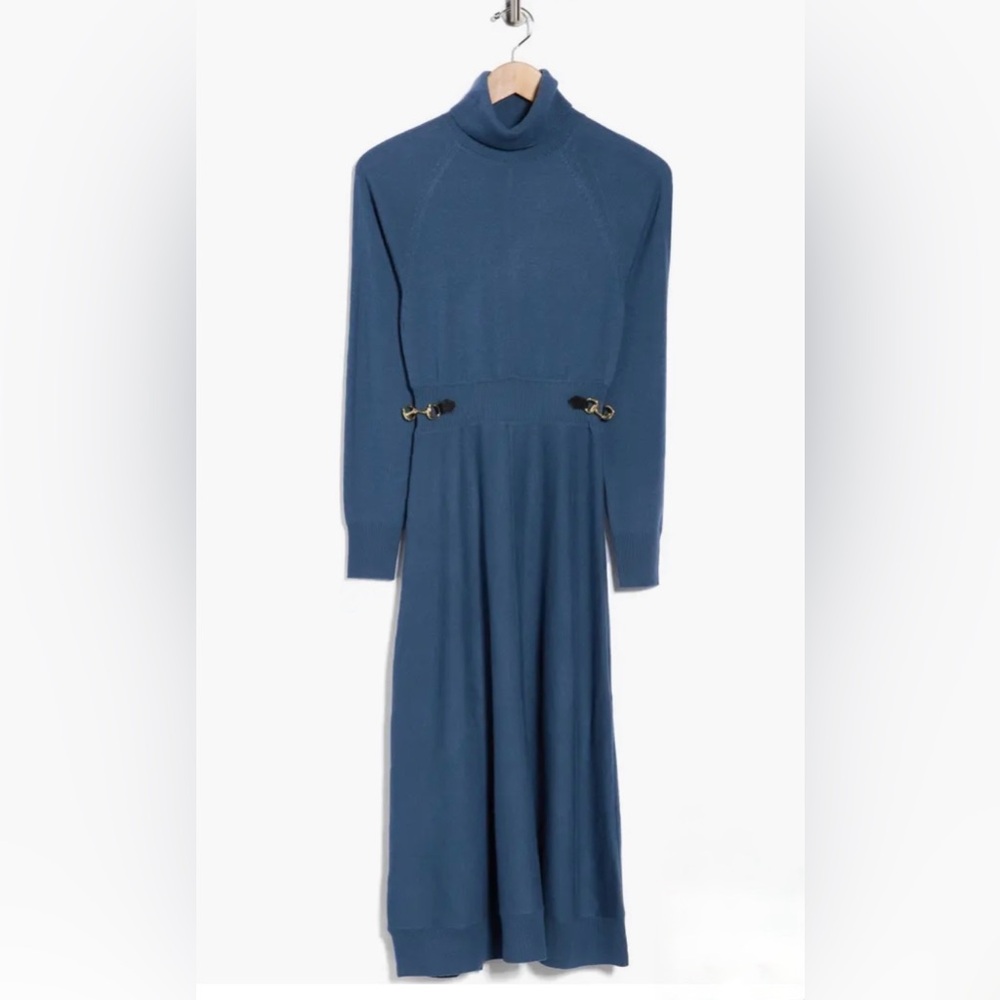 Derek Lam 10 Crosby - Becky Long Sleeve Turtleneck Wool Sweater Dress size S - Picture 4 of 7